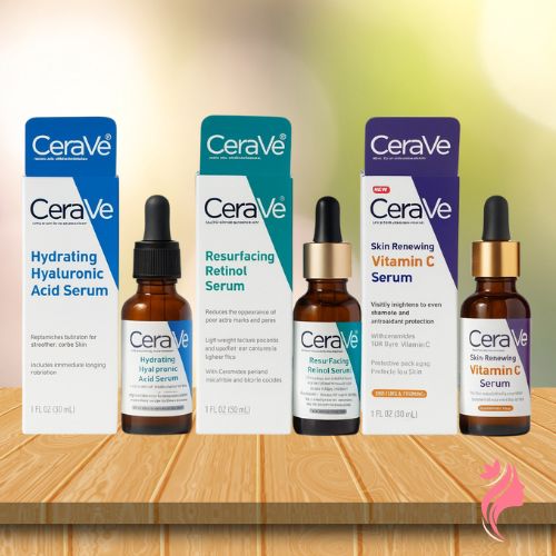 CeraVe 3 Serum Bundle – Hydrating, Brightening & Skin-Renewing Care