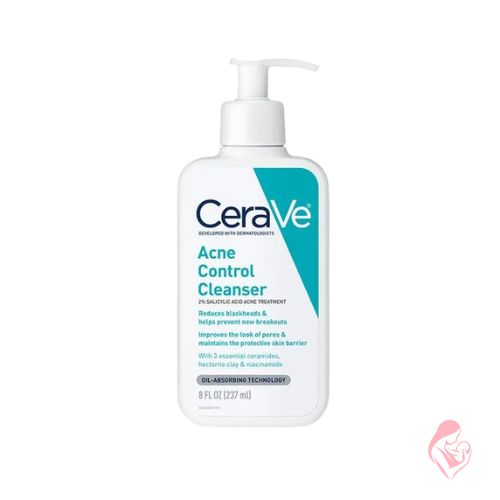 CeraVe Acne Control Cleanser 237ml – Salicylic Acid & Oil-Absorbing Clay