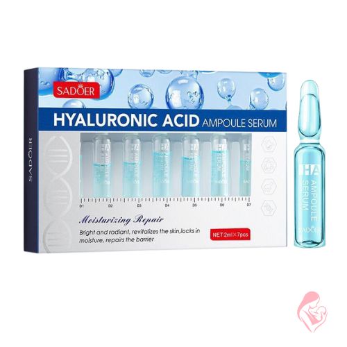 Sadoer Hyaluronic Acid Ampoule Serum (7pcs) – Deep Hydration & Skin Barrier Repair