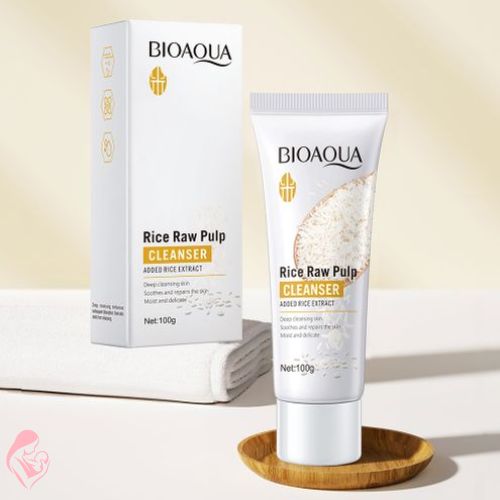 BIOAQUA Rice Raw Pulp Facial Cleanser – Brightening & Skin Whitening Wash