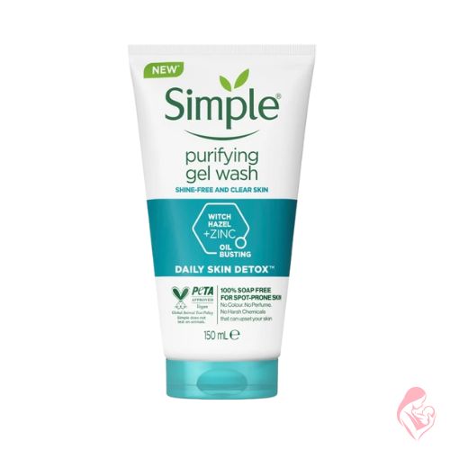 Simple Daily Skin Detox Purifying Gel Wash 150ml – Oil & Shine Control Face Wash