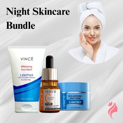 Night Skincare Bundle – Brightening, Cleansing & Glow Boosting
