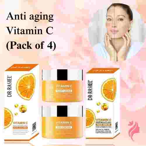 Dr Rashel Anti-Aging Vitamin C Series – Day & Night Creams + Cleanser & Serum