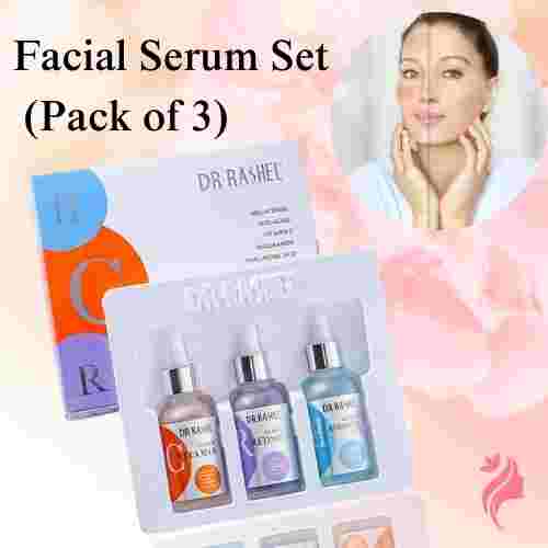DR RASHEL Anti-Aging & Moisturizing Complete Facial Serum Set – Pack of 3