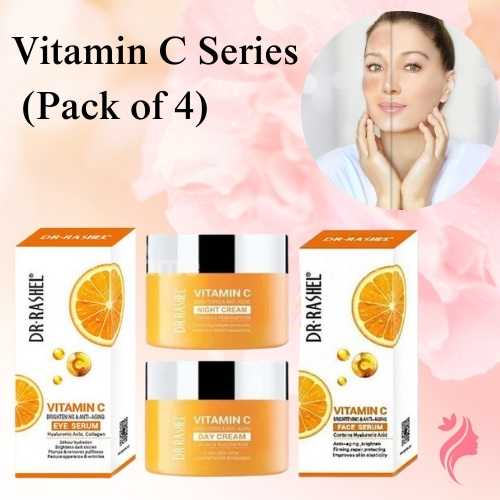 Dr Rashel Vitamin C Series – Day & Night Creams + Serums (Pack of 4)