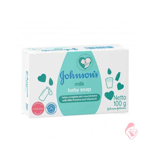 Johnson's Milk Baby Soap 100g | Gentle Cleanser with Milk Proteins & Vitamin E