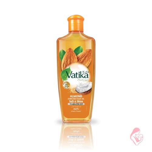 Dabur Vatika Almond Hair Oil – Strong & Nourished Hair, 200ml
