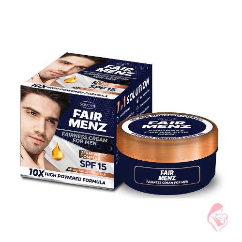 Fair Menz Men’s Fairness Cream – Vitamin B3, Aloe Vera & SPF 15, Jar Pack 50g