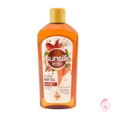 Sunsilk Natural Recharge Goodbye Hair Fall Hair Oil with Castor & Almond – 250ml